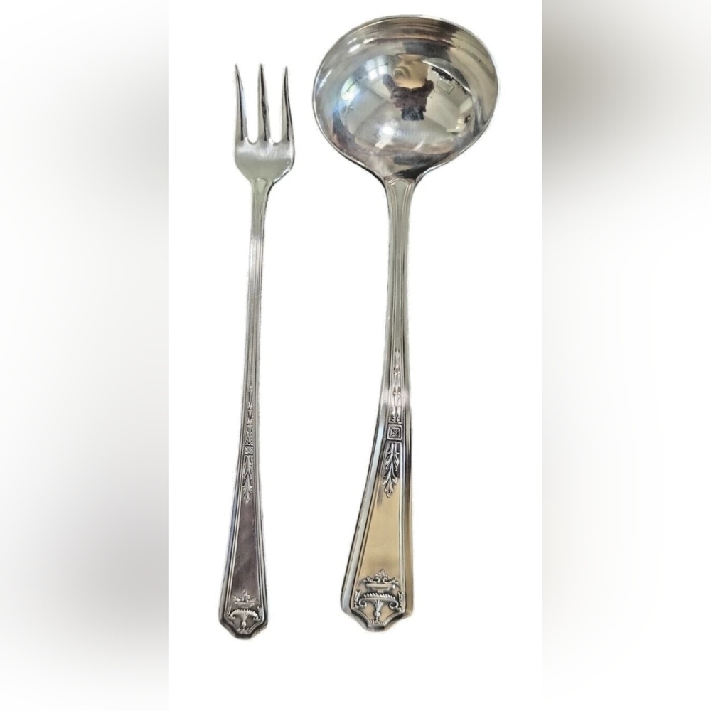 Vintage 2 Simeon L. & George H Rogers Apollo 1929 Servers Small Ladle & Fork